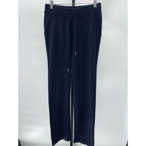 Quince Mongolian Cashmere Straight Leg True Navy Women's Pants NWT Size M
